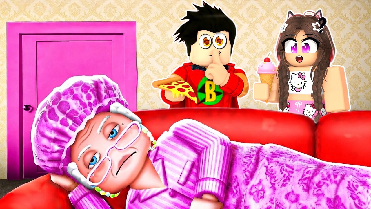 AYB&Uuml;KE İLE B&Uuml;Y&Uuml;KANNE'NİN YEMEKLERİNİ &Ccedil;ALDIK 😁 Roblox Don&rsquo;t Wake Grandma