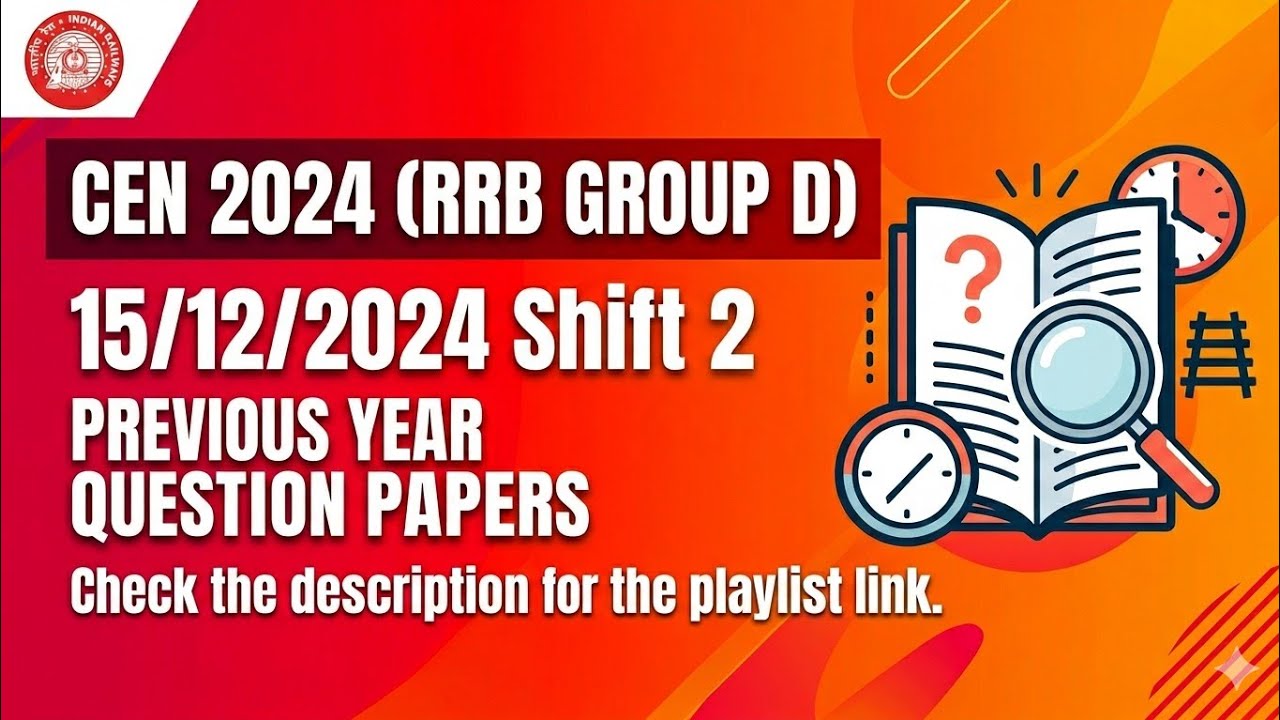 Rrb Group D Previous Year Question Papers 15/12/2025 | Shift 2
