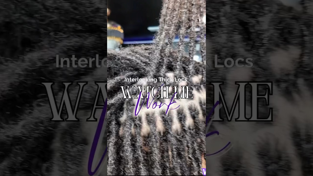 Смотрите, как я работаю | Переплетающиеся густые традиционные локоны #locs #interlocking #interlo...