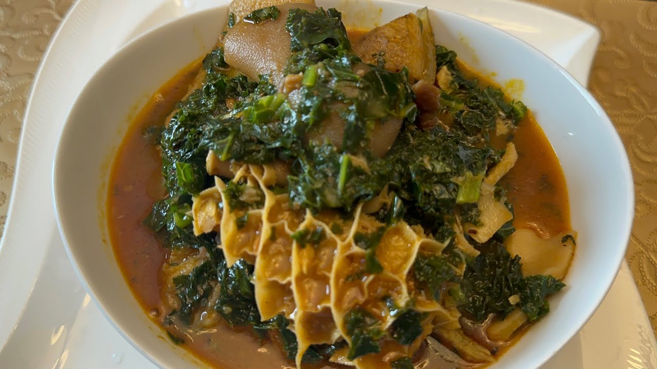 How to cook vegetables soup with Achi 