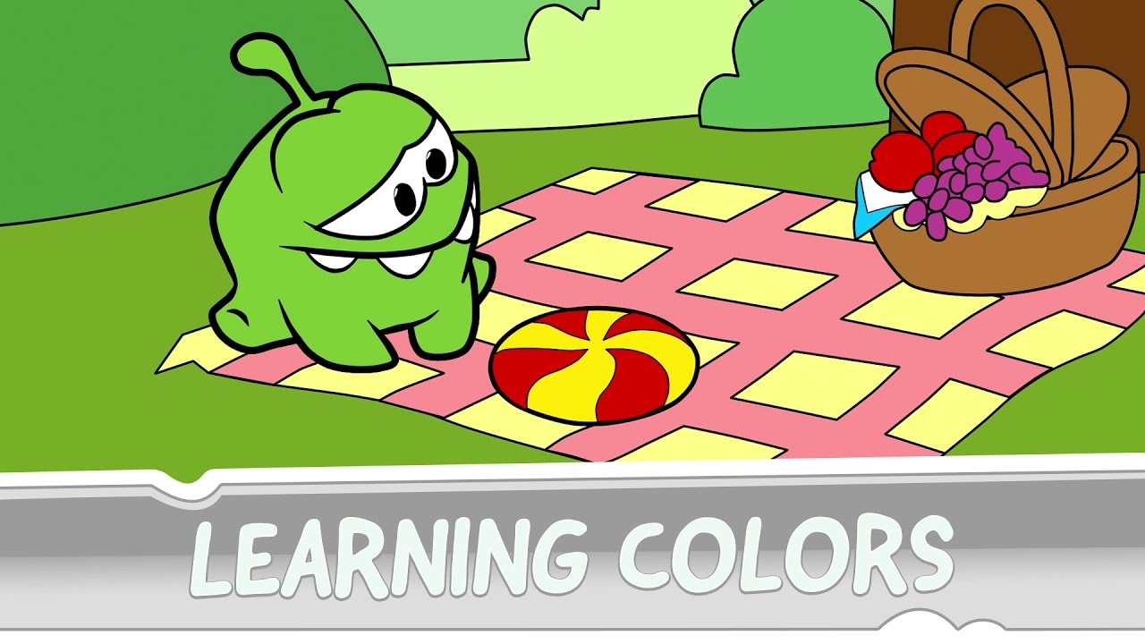 Learning Colors with Om Nom -  Mad Tea Party