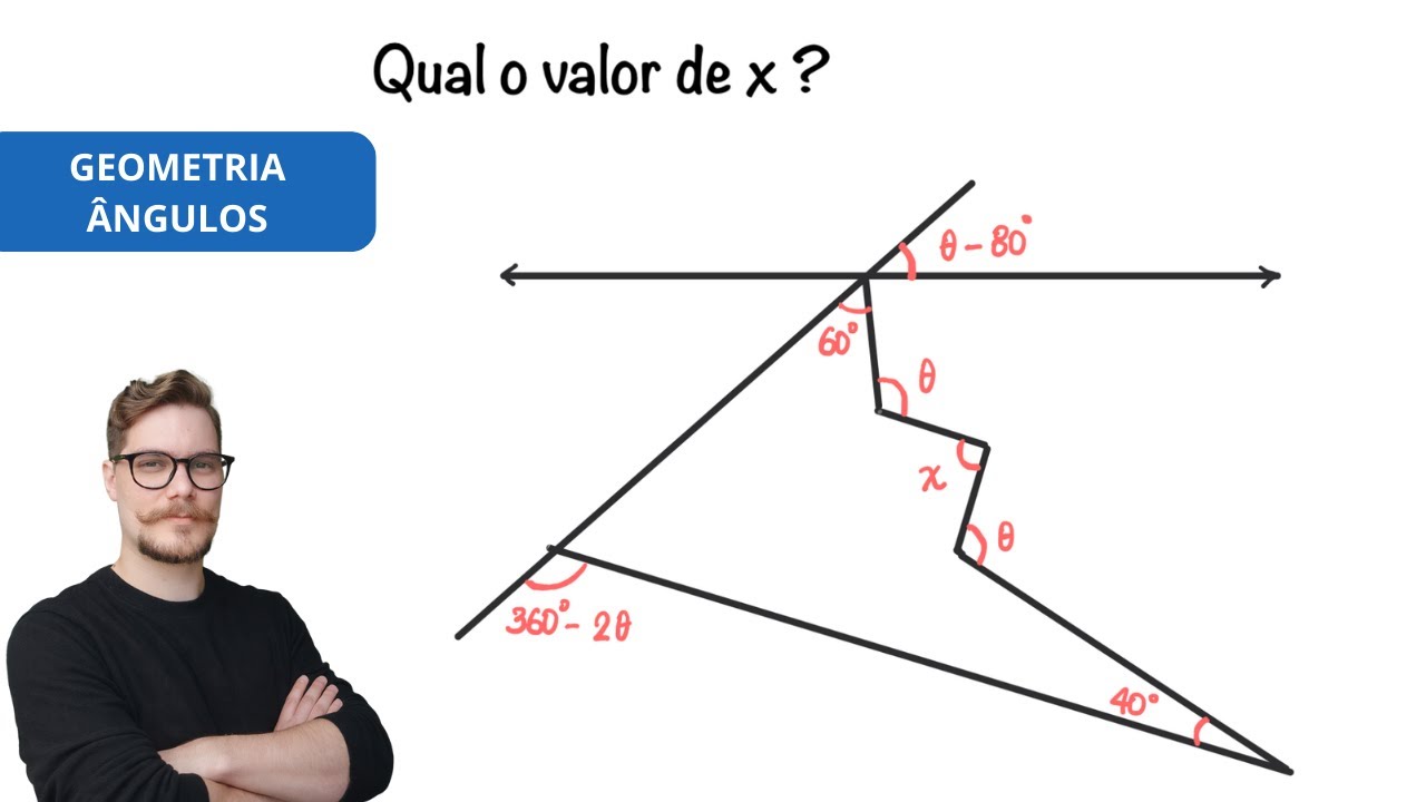Ângulos em Cadeia: Como o Teorema do Bumerangue resolve esse desafio de Geometria