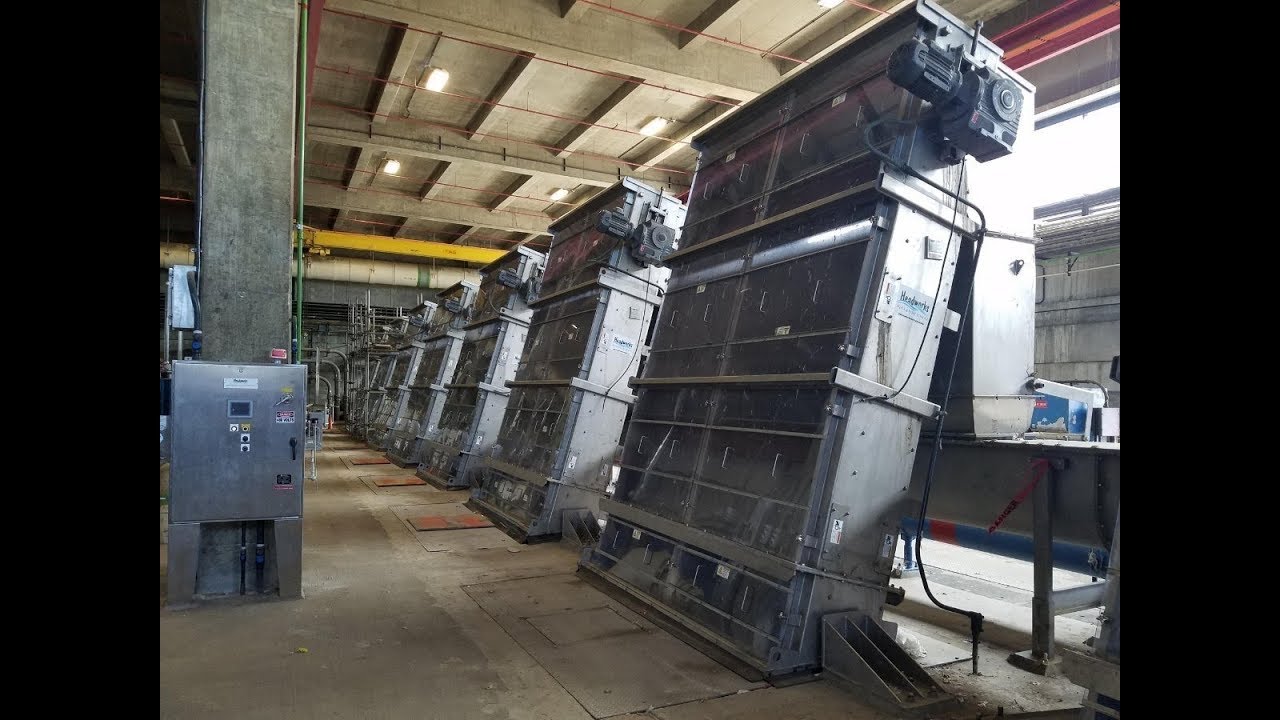8 Large MS Bar Screens at Headworks of the Hyperion wastewater plant in Los Angeles