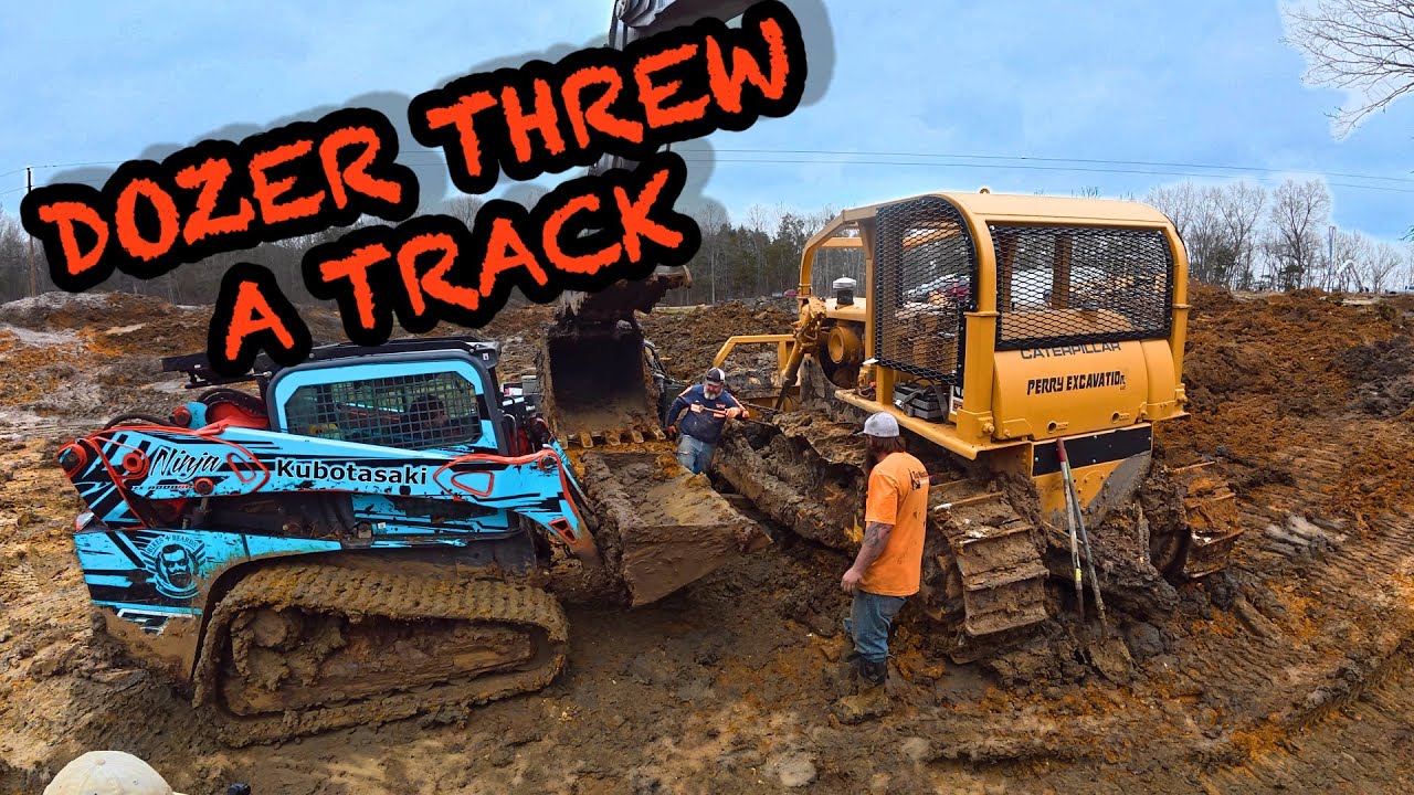 DISASTER STRIKES&hellip; This 1966 CAT D7 Lost A Track In The Mud! KUBOTASAKI to The Rescue&hellip;