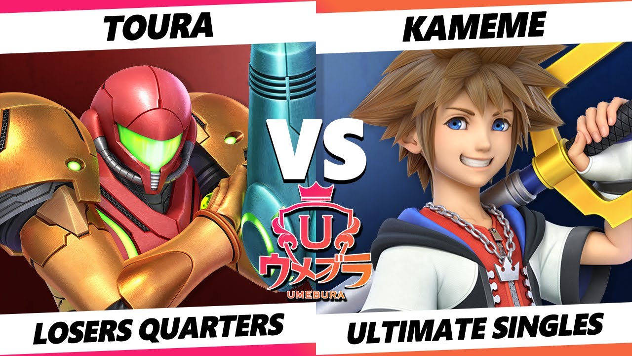 Umebura 9 Losers Quarters - Kameme (Sora) Vs. Toura (Samus) SSBU Ultimate Tournament
