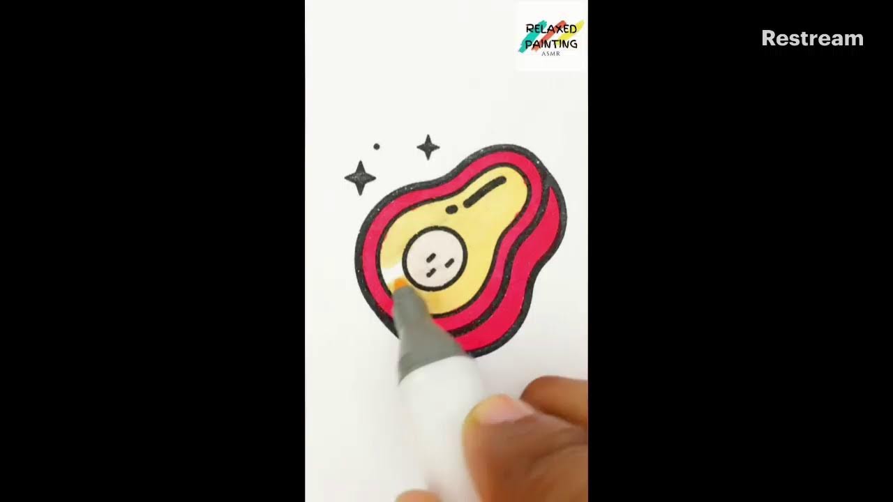 Oddly satisfying art markers (L2) #asmr #satisfying