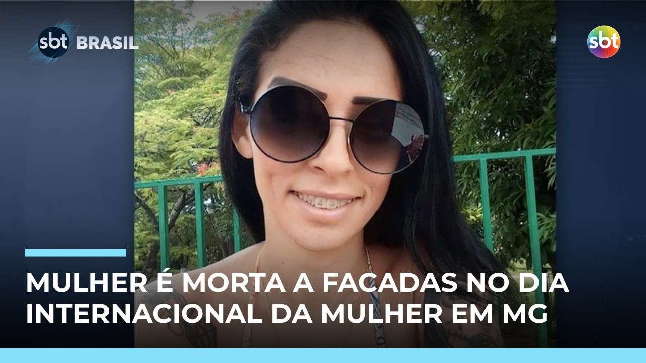 Mulher é morta a facadas no Dia da Mulher em MG; companheiro é principal suspeito | #SBTBrasil