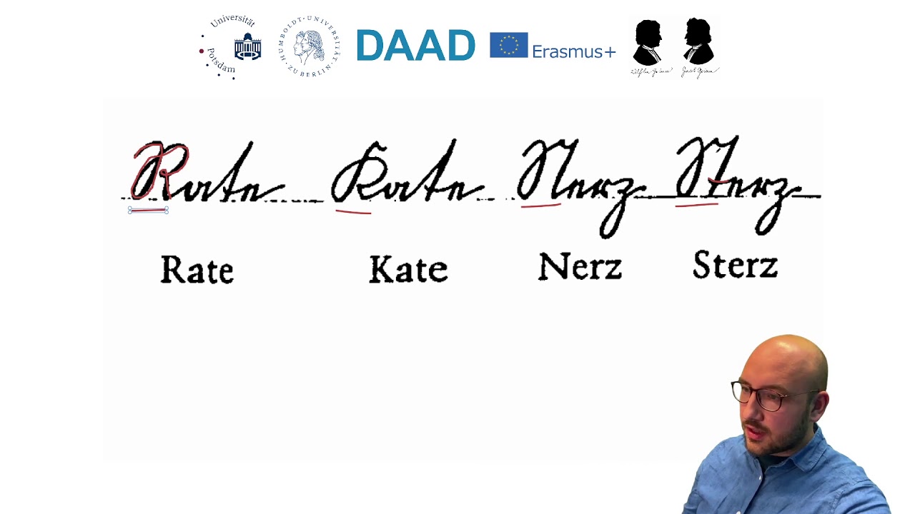 Deutsche Kurrentschrift. Besondere Schreibregeln und Buchstabenvarianten