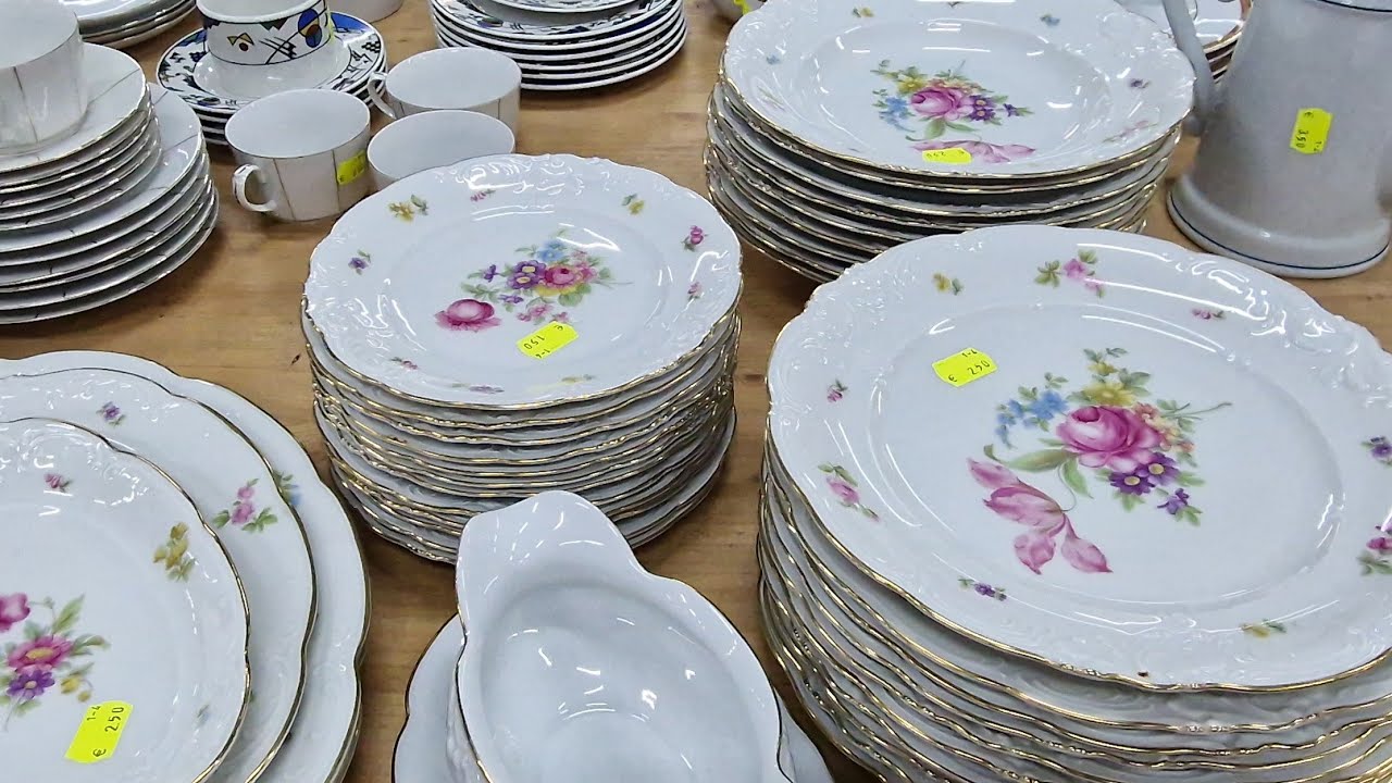 Секонд-хенд Германия барахолка базар фарфор хрусталь антик винтаж Second Hand Germany porzellan 