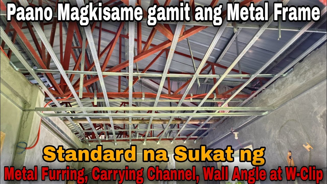 Paano MagKisame Anu ang Sukat ng Metal Furring, Carrying Channel at Wall Angle