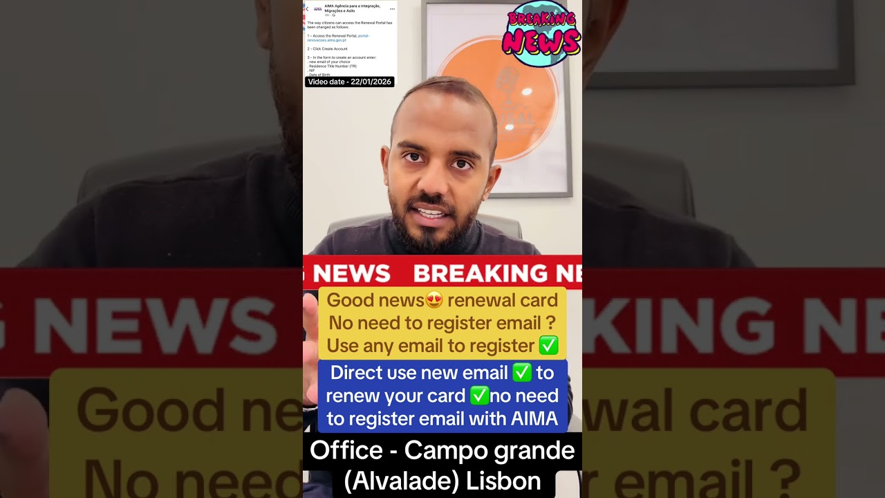 Dont register new email for renewal ? Use any email to register ✅ ®Live Portugal By Harry | Portugal