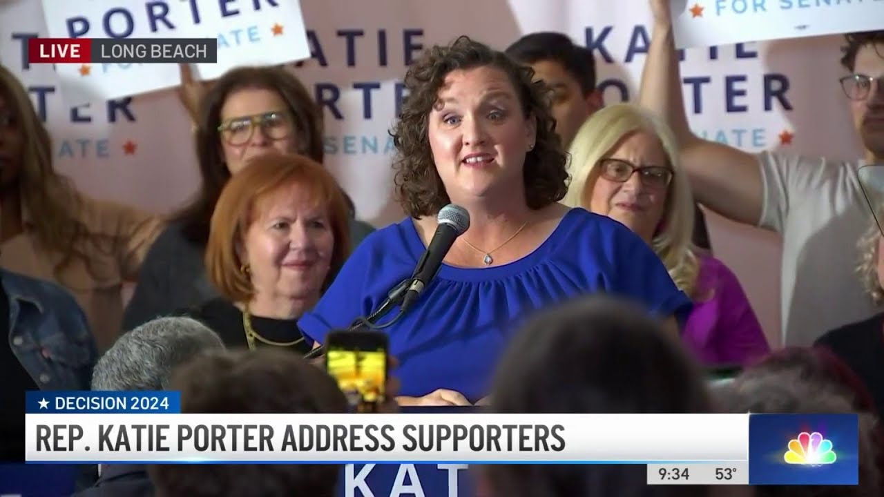 'Our government isn't working well': Rep. Katie Porter addresses supporters on Super Tuesday
