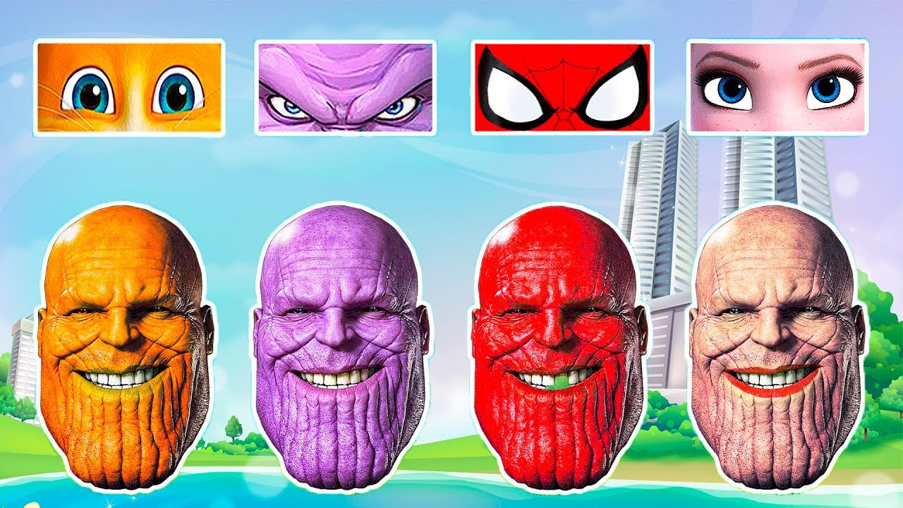 Wrong Eyes Thanos | Wrong Heads Top Superheroes | Thanos