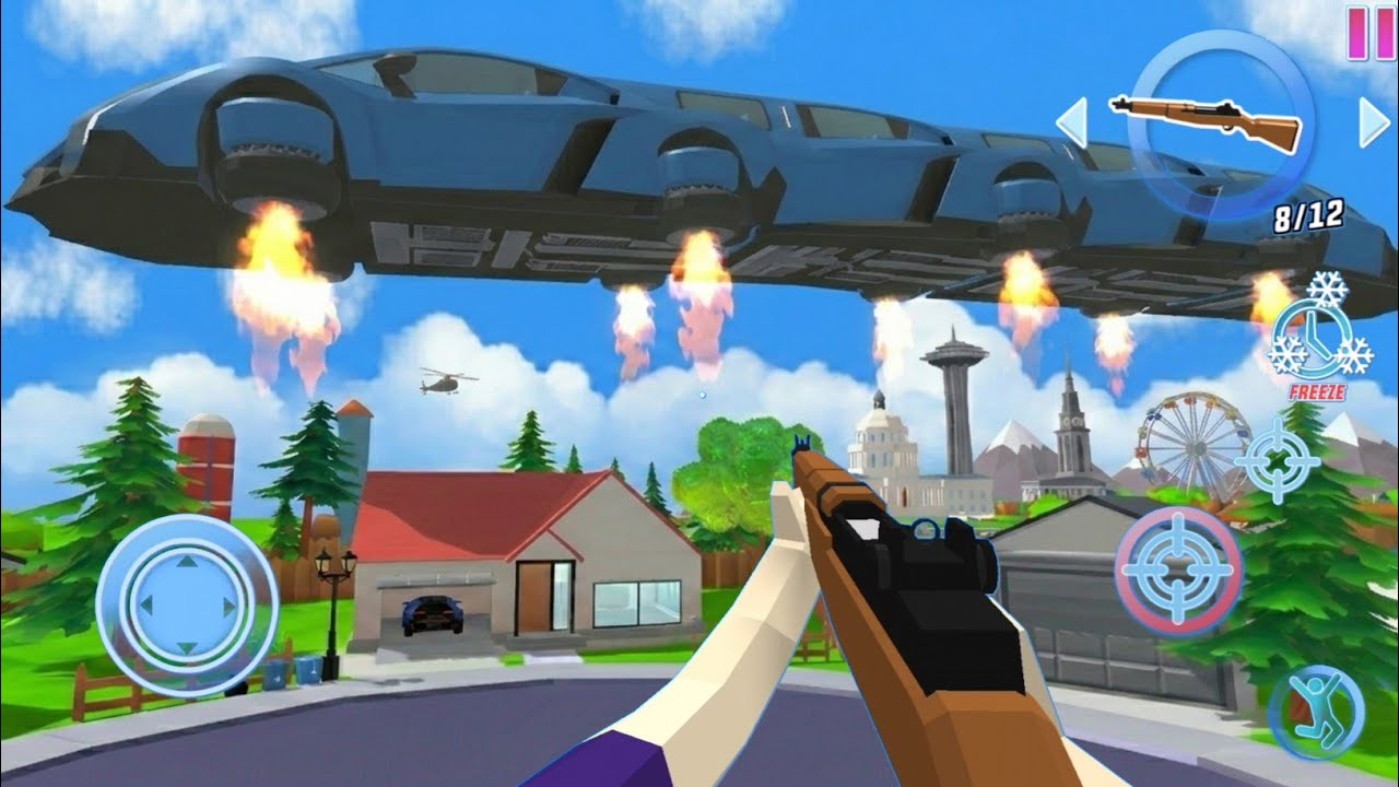 Jack New Flying Pxl Car In Dude Theft Wars | Niruz Gaming 