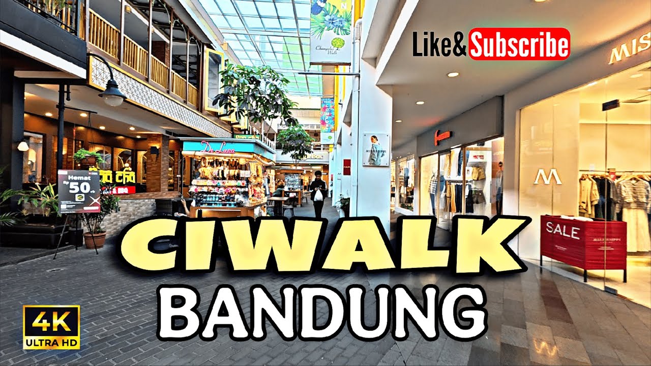 WALK TOUR: SUASANA CIWALK MALL BANDUNG MENJELANG SORE SEMAKIN RAMAI