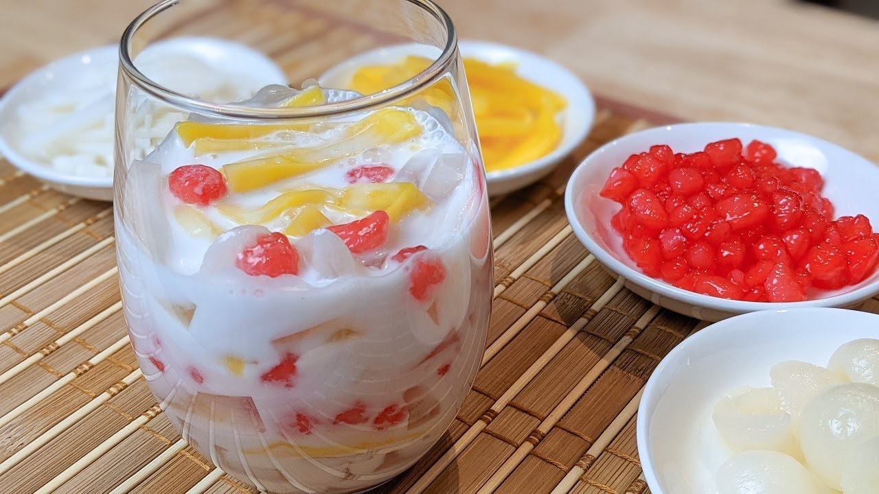 Plat vietnamien: Dessert ARC-EN-CIEL (Che Hot Luu) - HOP DANS LE WOK