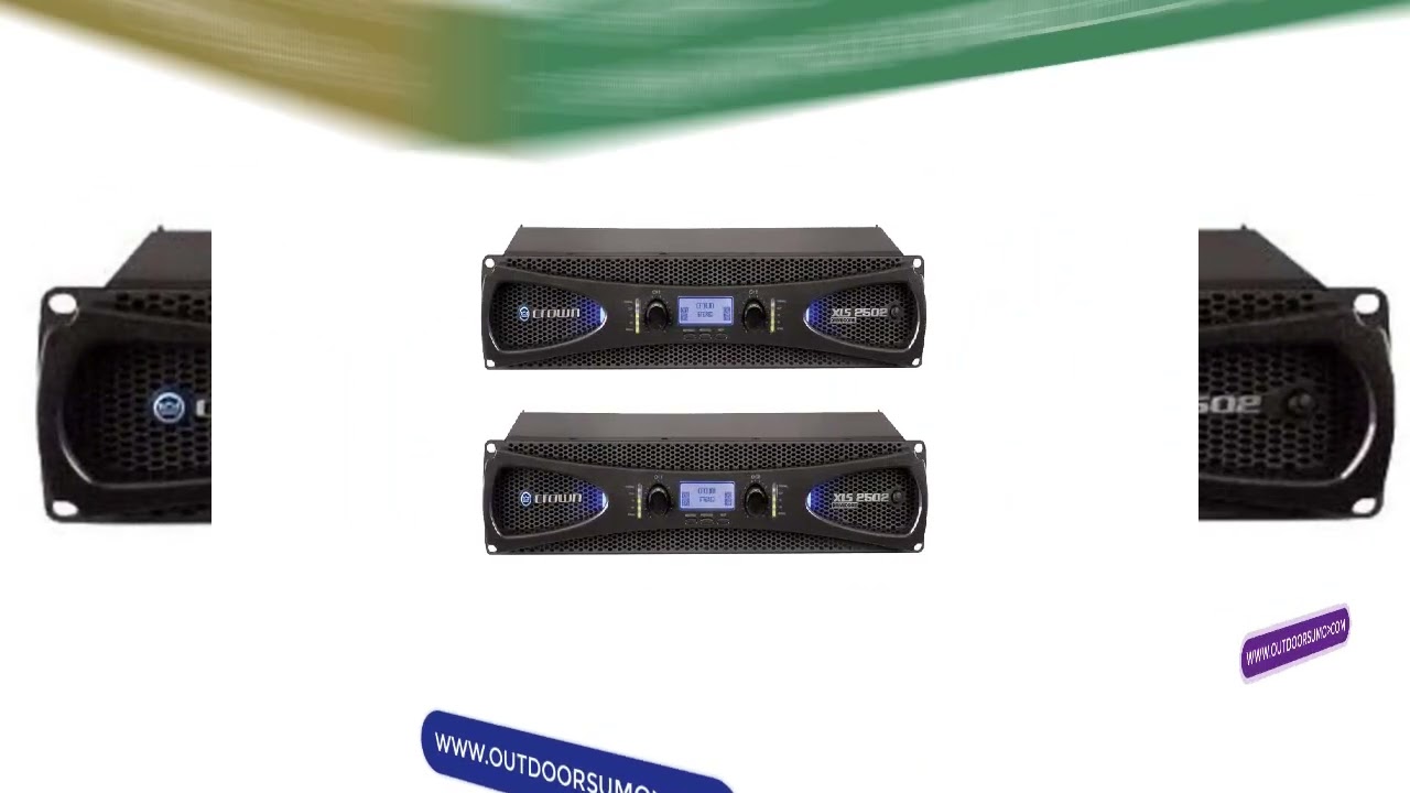 Crown XLS1502 Two channel 525 Watt at 4&Omega; Power Amplifier Review and Buying Guide by Outdoorsumo