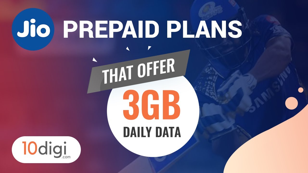 Jio Plans That Offer 3GB Data Per Day