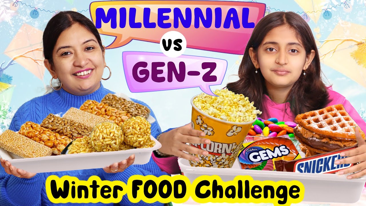 GEN Z vs MILLENNIALS - Winter Food Challenge | Happy Makar Sankrati | CookWithNisha
