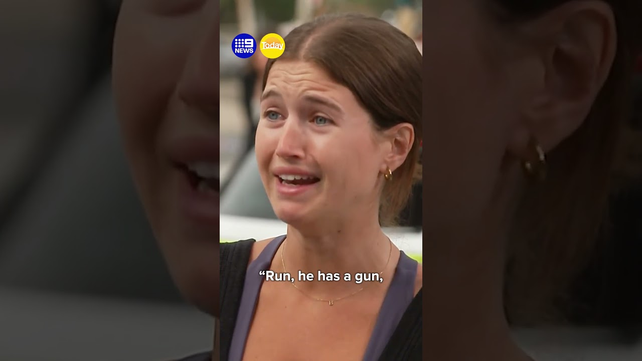 Witness recounts moment Bondi shooting began | 9 News Australia