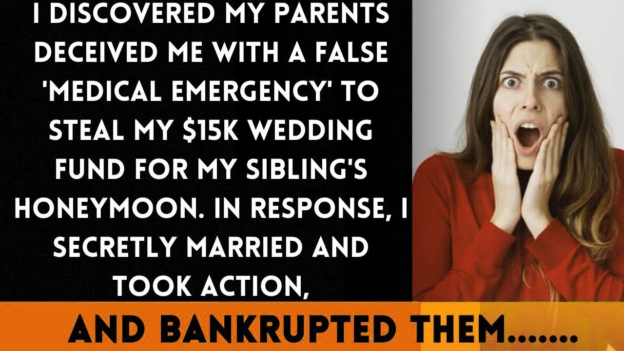 My Parents Deceived Me with a 'Medical Emergency' to Take My $15k Wedding Fund for Golden Child