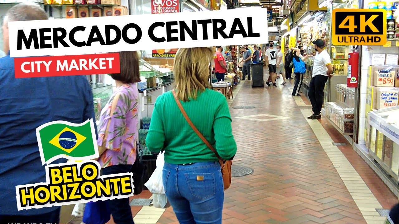 Andando no Mercado Central de Belo Horizonte, Brasil・[4K] 2021