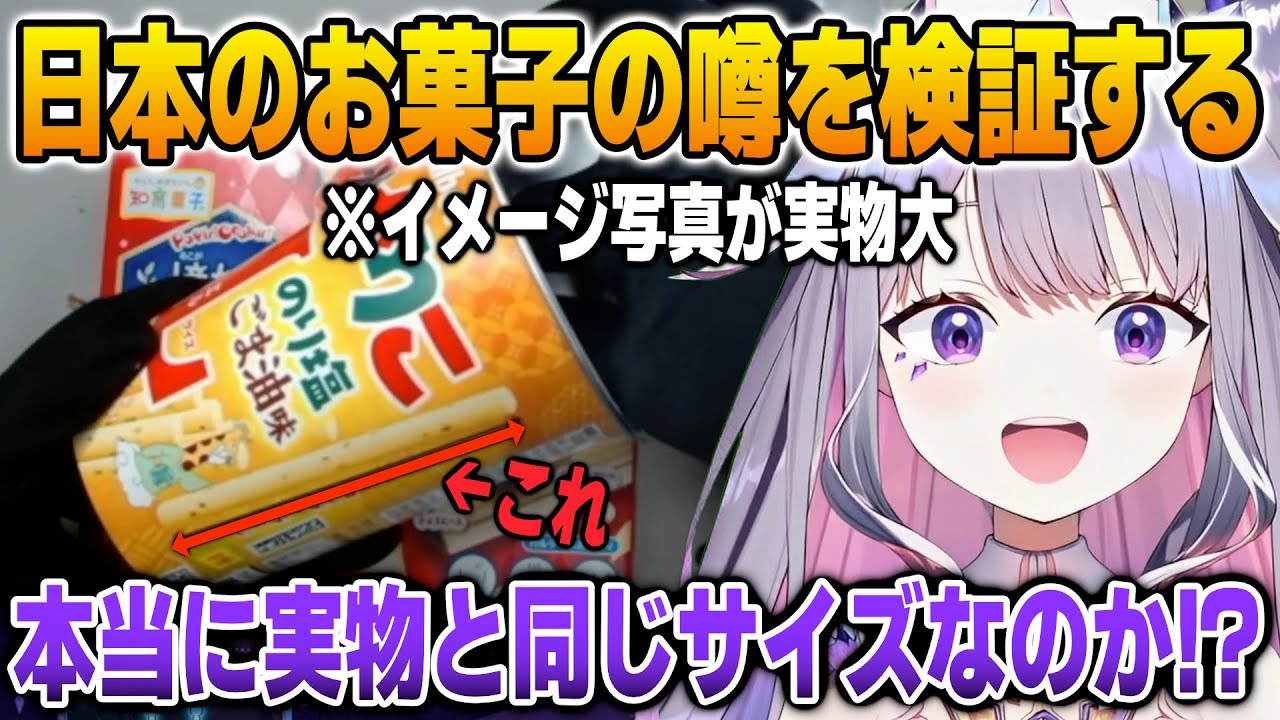 日本のお菓子のイメージ写真が実際のサイズと同じなのか検証するビジュー【英語解説】【日英両字幕】