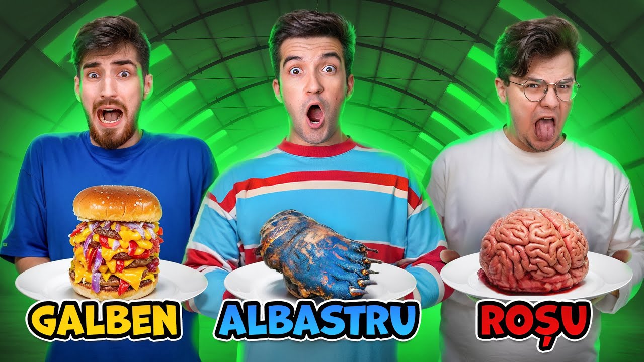 MÂNCARE ROȘIE, GALBENĂ și ALBASTRĂ !!