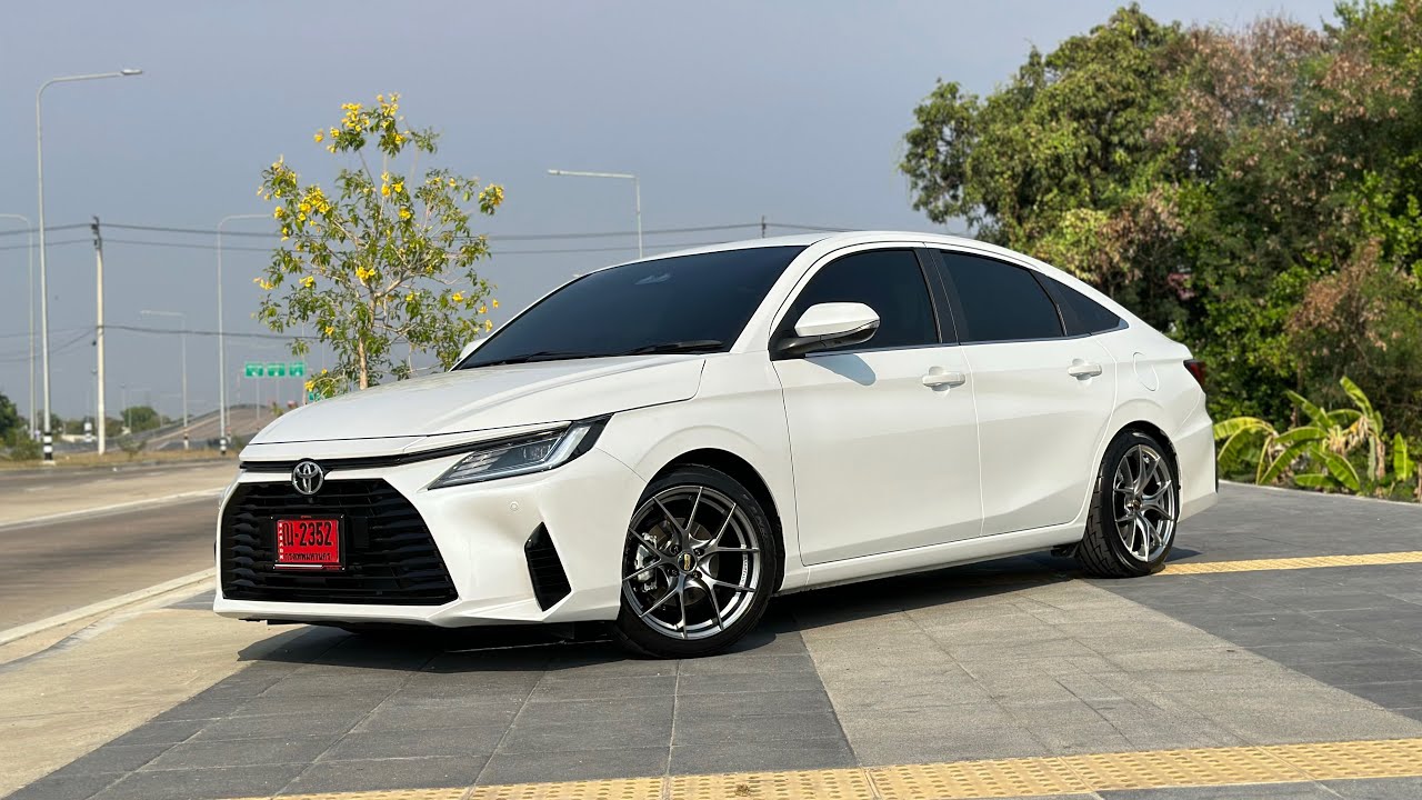 รีวิว Toyota Yaris ล้อ BBS Cir ขอบ17 ยาง 205-45-17 สปริงโหลด Yss ตรงรุ่น