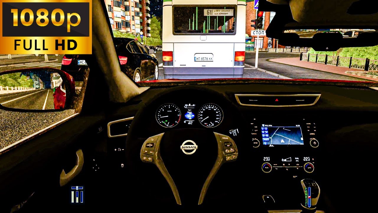 Nissan Qashqai 2016 | City Car Driving [Steering Wheel] - Normal Driving