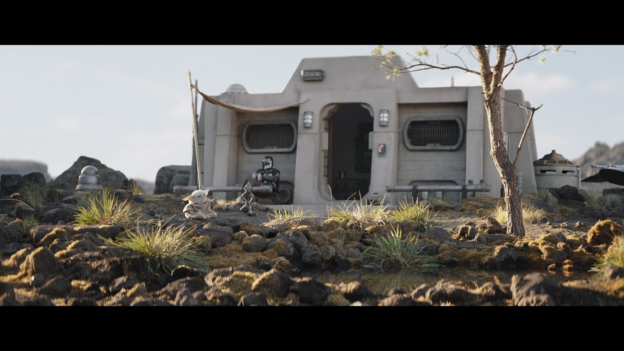 Mando & Grogu goes on vacation at Nevarro - The Mandalorian Season Three (2023)