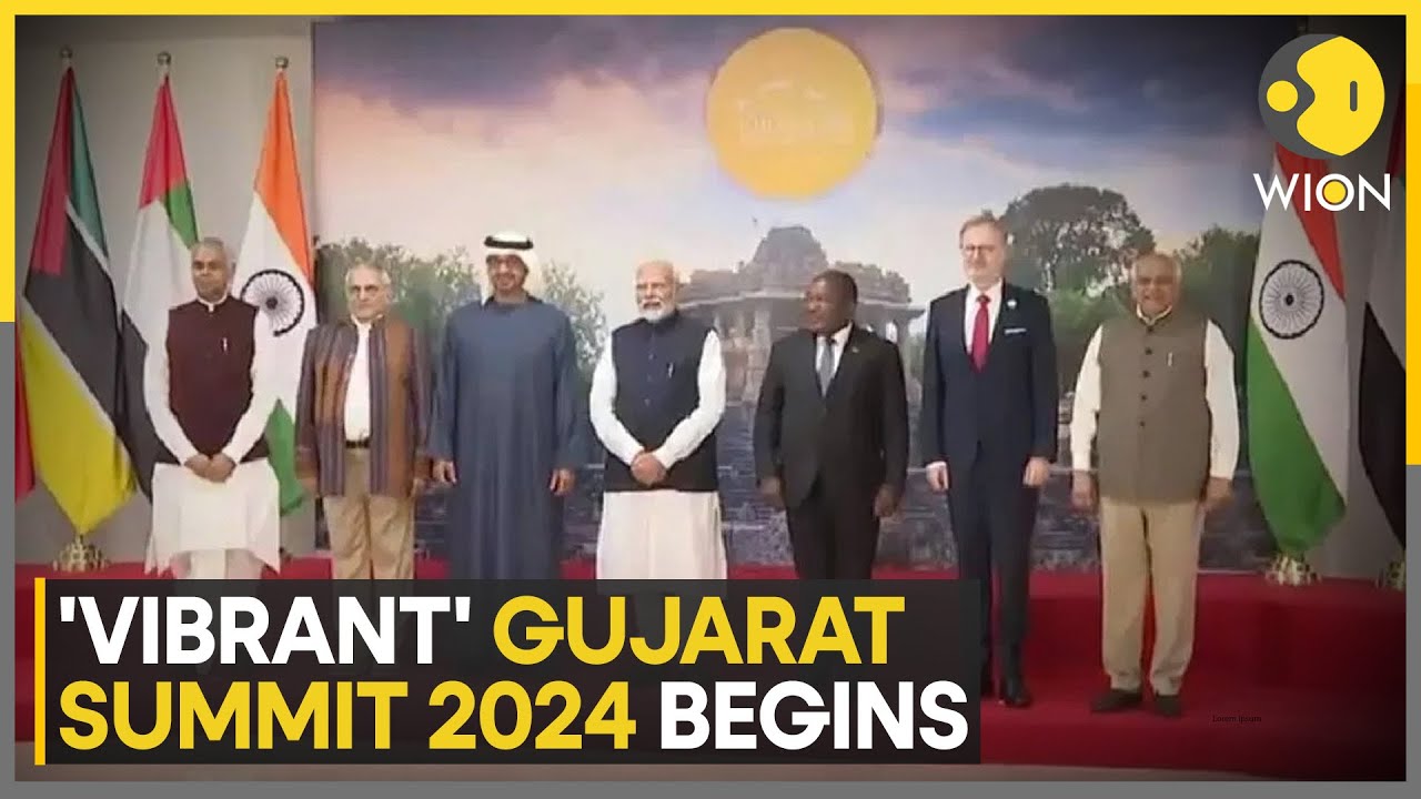 Indian PM Modi inaugurates 'Vibrant Gujarat Summit 2024 in Gandhinagar | Latest English News | WION