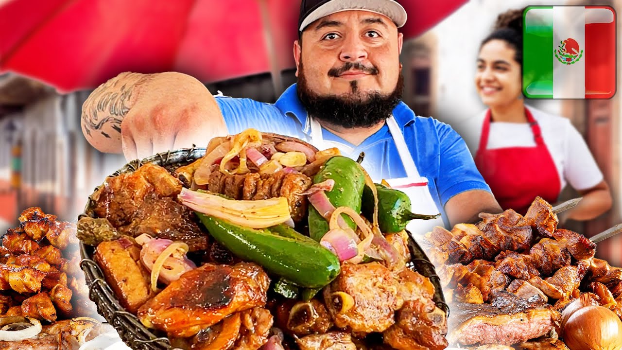 Viajé 6 HORAS por los TACOS Más Famosos 😮🇲🇽 Birria & Parrillada + Tour Enorme de Comida Mexicana