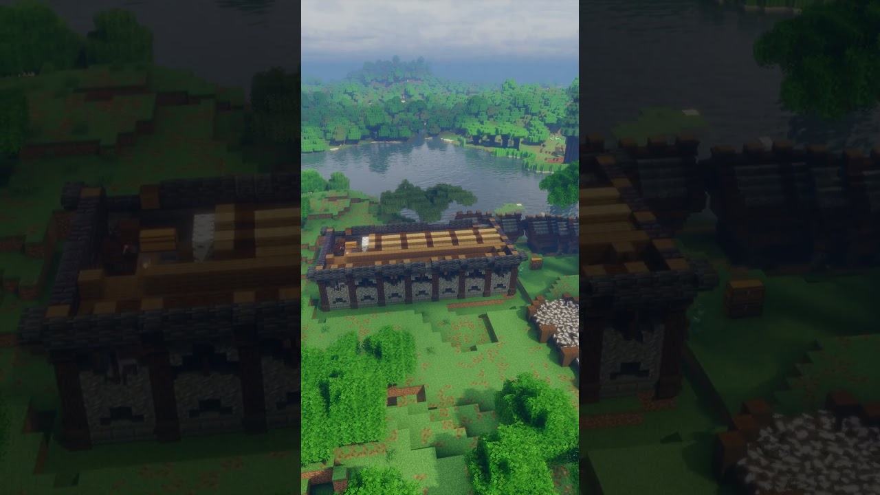 Как я построил два средневековых дома в мире выживания Minecraft