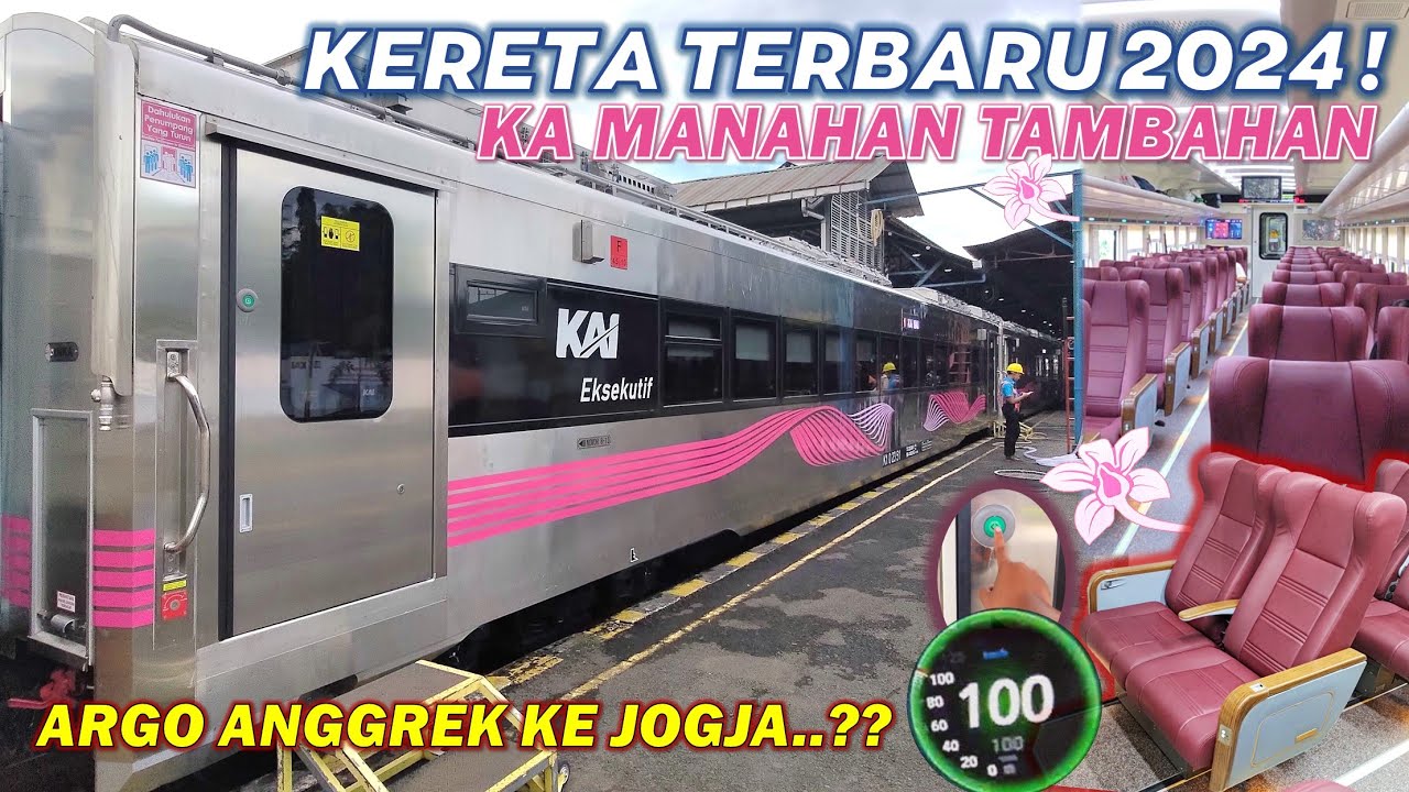 KERETA TERNYAMAN JAKARTA JOGJA SOLO !! Naik KA Manahan Eksekutif New Generation, Rasa Kereta Argo !