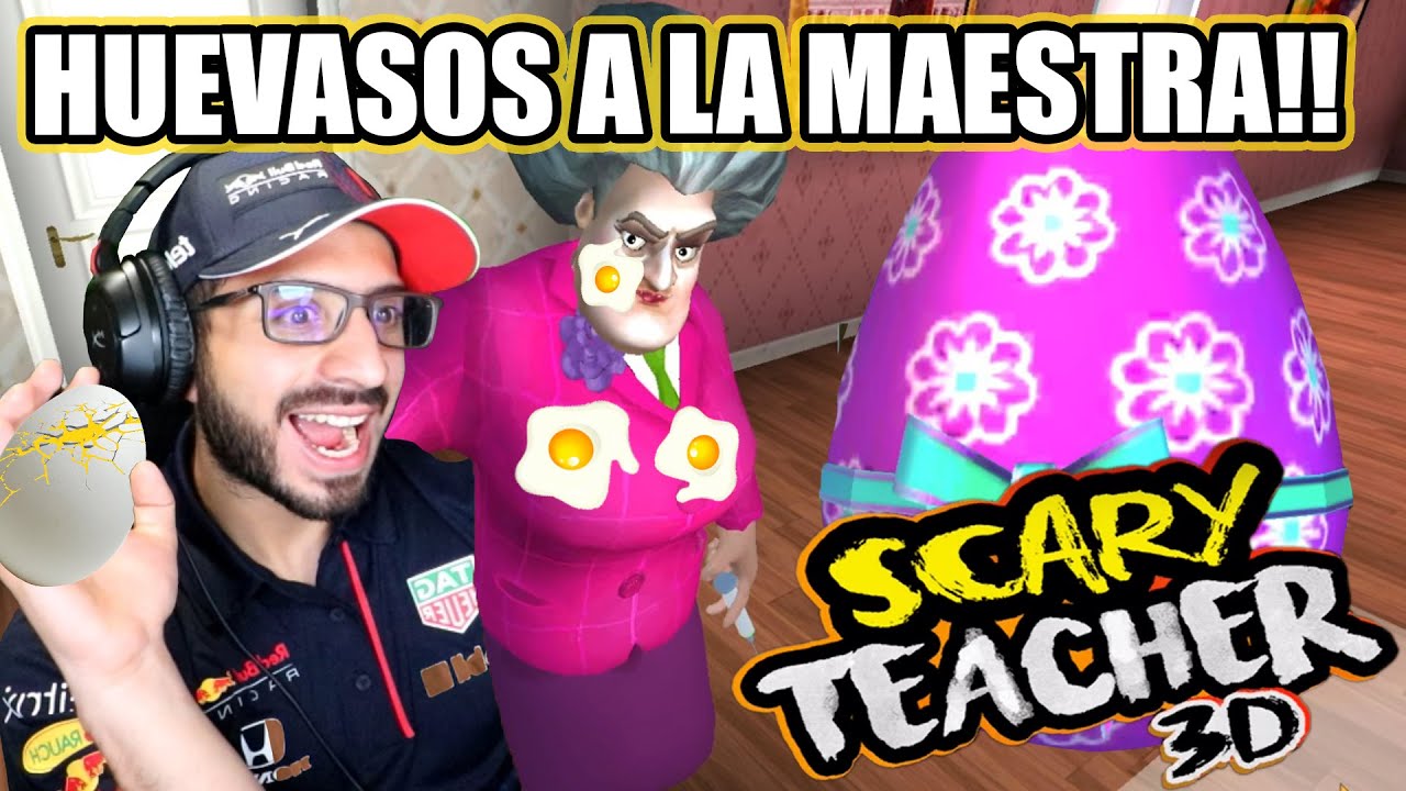 Huevasos de Broma a La Maestra Loca | Scary Teacher 3D Capitulo 17 | Juegos Luky