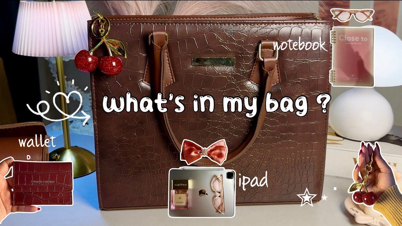 What’s in my bag? 👀👜| ASMR unboxing | My must haves 🎀
