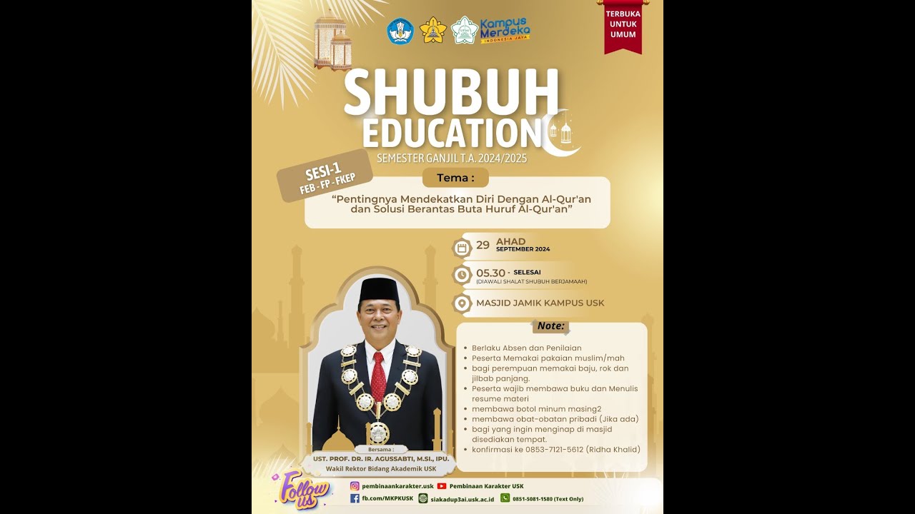 SUBUH EDUCATION PART 1 SEMESTER GANJIL T.A 2024/2025