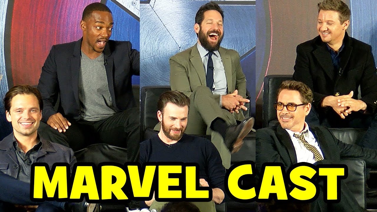 Интервью с актерами MARVEL для фильма «Капитан Америка: Противостояние»