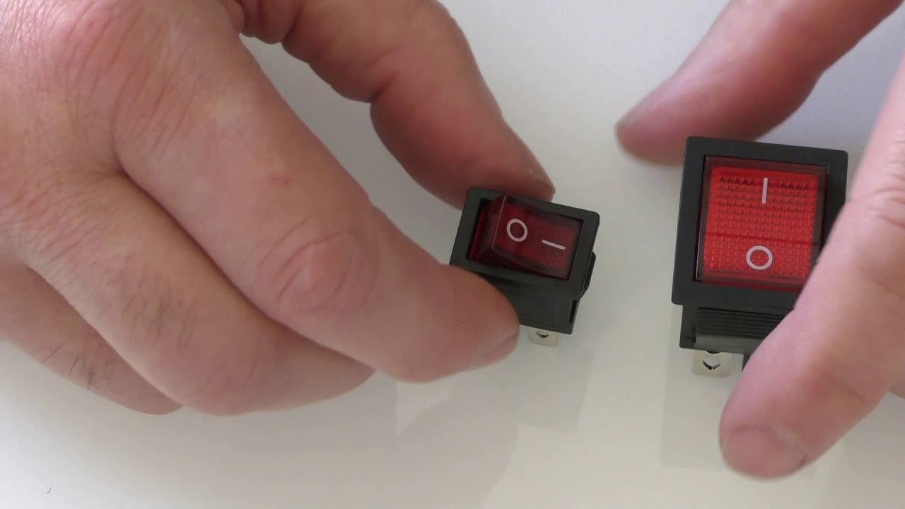 Mini-Wippschalter-Rot