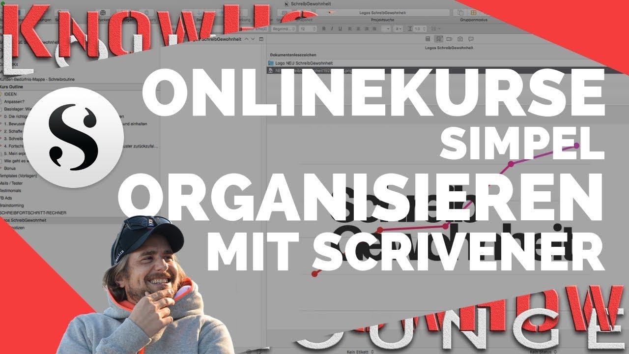 Wie ich Onlinekurse mit Scrivener organisiere (Mac & Windows)