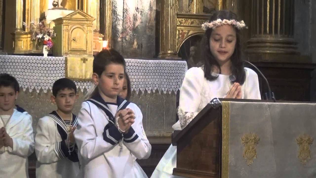 1ª COMUNIÓN DE LOS  NIÑOS Y NIÑAS DE FITERO (NAVARRA) 8 -05 -2016