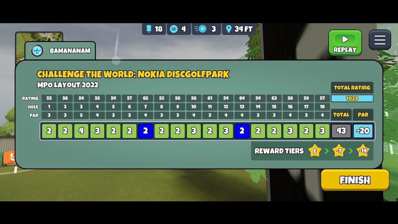 NOKIA DISCGOLFPARK PERFECT ROUND -18 or better - prep for the Virtual European Open