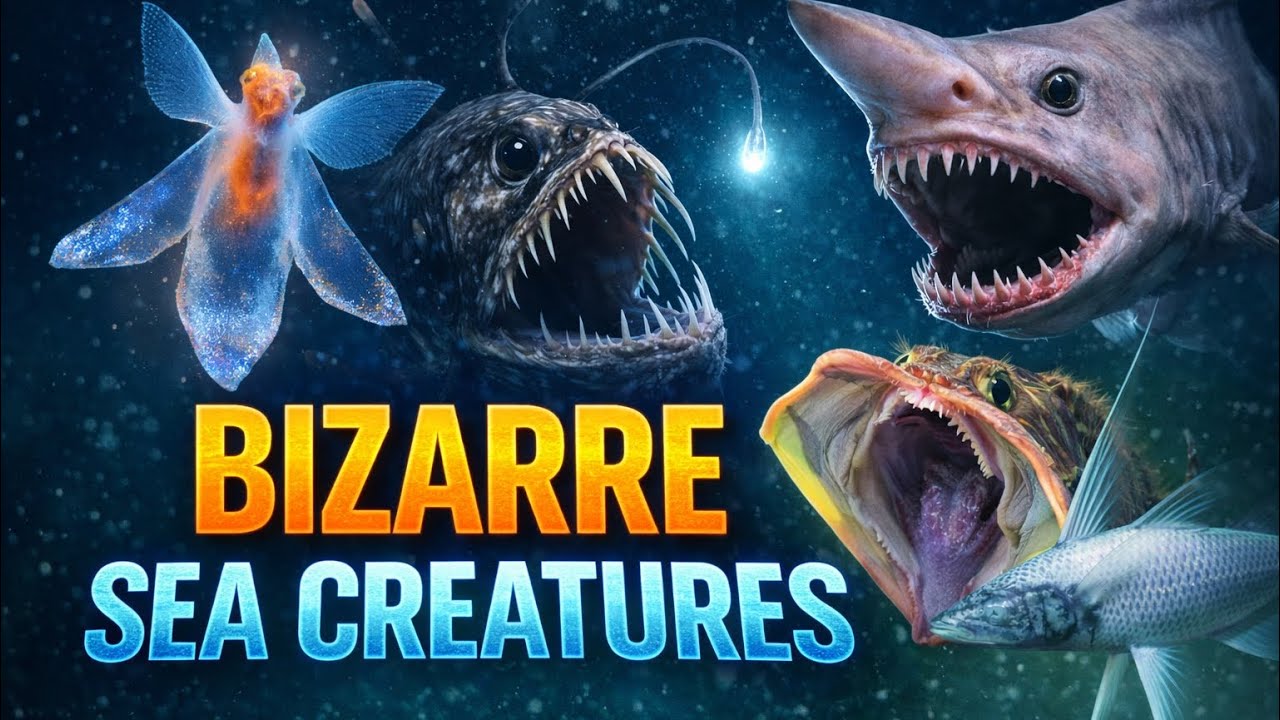 10 Bizarre Sea Creatures | Shorts Compilation 