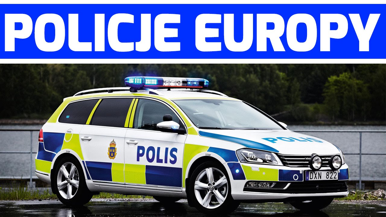 Europejska Policja na sygnale. Nauka państw i flag. Super Radiowozy!
