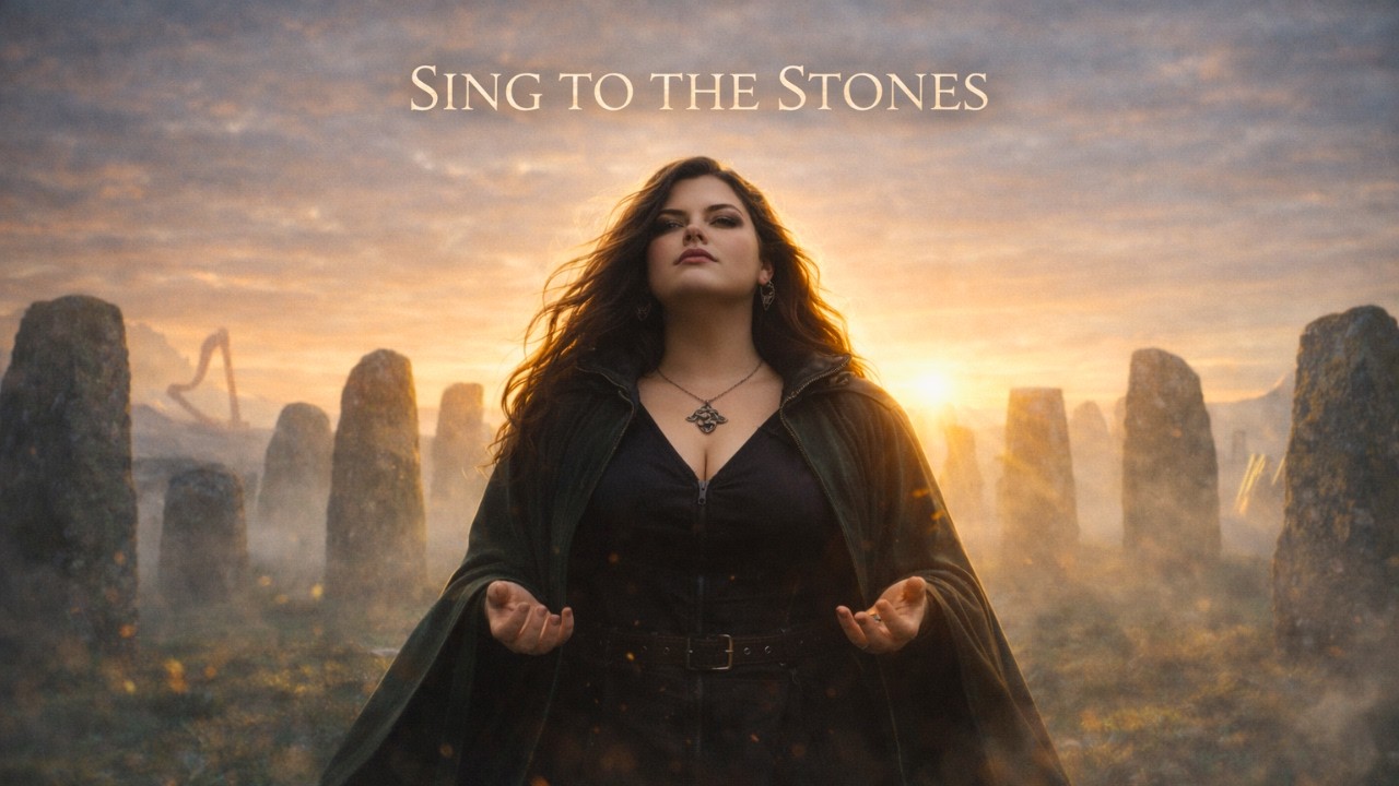 Stone Circle Prayer | Mystical Celtic Vocal (Female Lead + Harmonies) | Harp & Pipes | 80 BPM