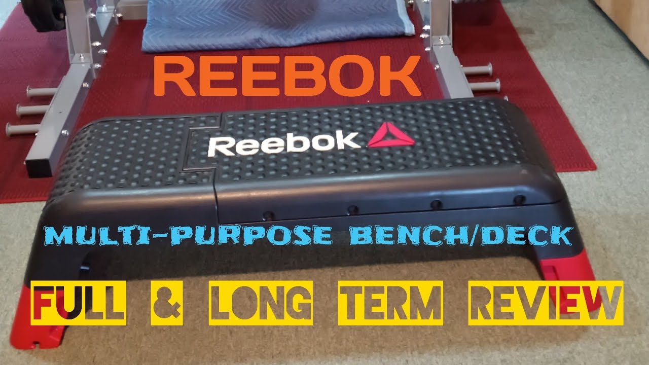 REEBOK Fitness Multipurpose Adjustable Aerobic and Strength Training Workout Deck.