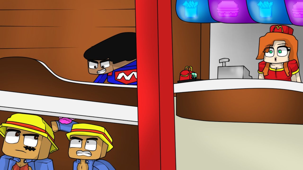 🍔 JUGAMOS AL ESCONDITE EN EL MCDONALDS DE MINECRAFT 😂