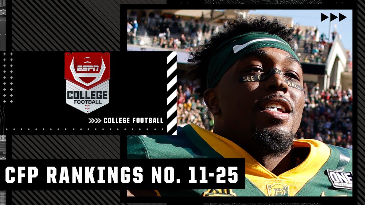 College Football Playoff Rankings No. 11-25 🍿 | College Football on ESPN