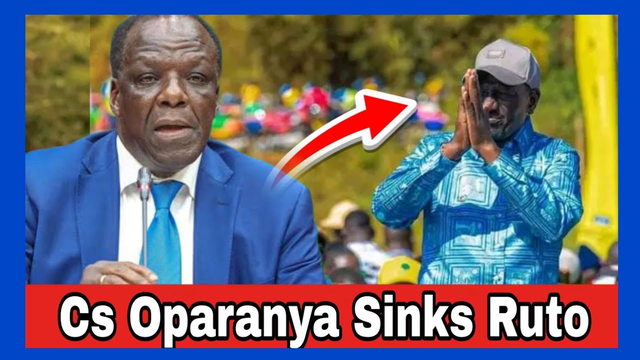 Bombshell: CS Oparanya Crushes Ruto’s Re-election Bid as State House Explodes in Fury